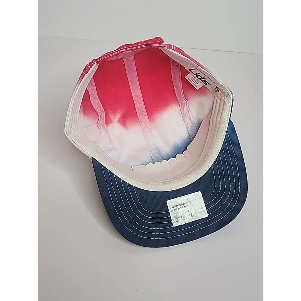 NEW Lids Tie Dye Camper Hat Summer Hippie Camp Fashion Fun Chill Patriotic 4th